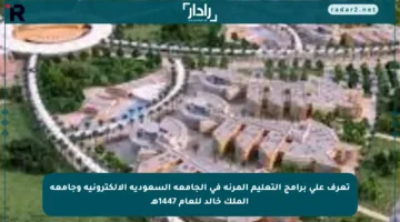 تعرف على برامج التعليم المرنة في الجامعة السعودية الإلكترونية وجامعة الملك خالد للعام 1447هـ